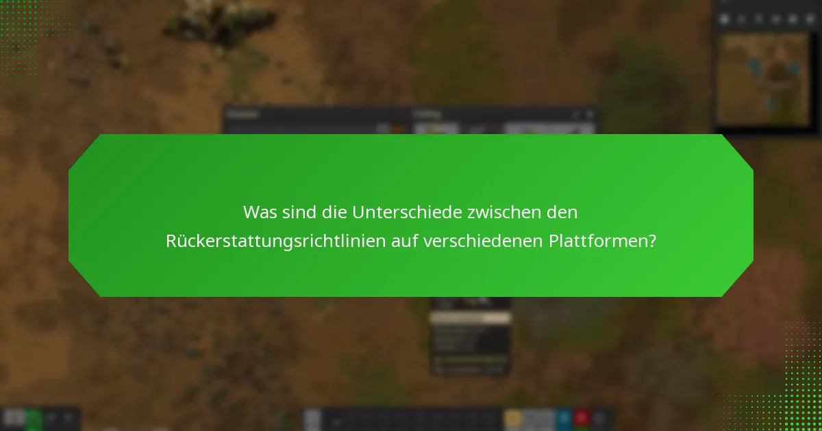 Was sind die Unterschiede zwischen den Rückerstattungsrichtlinien auf verschiedenen Plattformen?